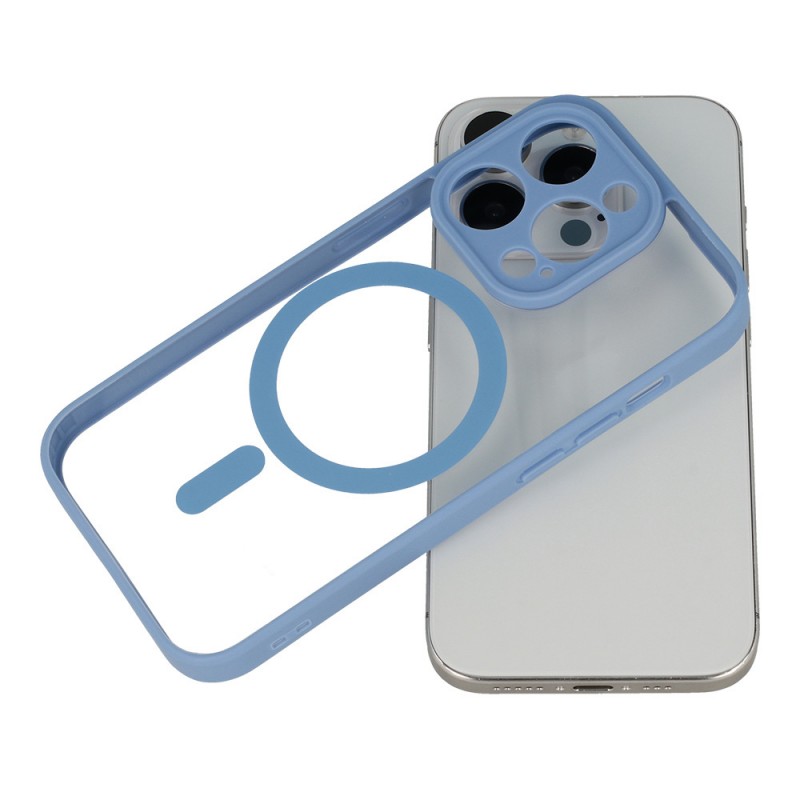 Θήκη Acrylic Color with MagSafe Magnet Samsung Galaxy S24 FE 5G S721 Light Blue