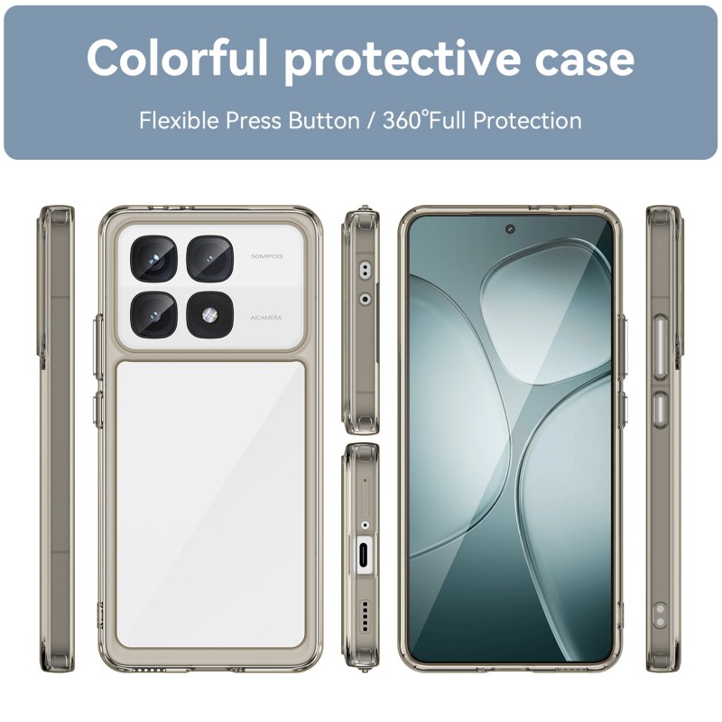 Θήκη Acrylic Space Case Color Edge Xiaomi 14T Black