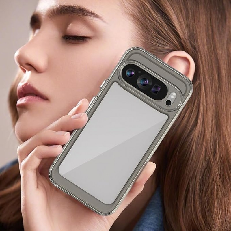 Θήκη Acrylic Space Case Color Edge Google Pixel 9 / 9 Pro Transparent Black