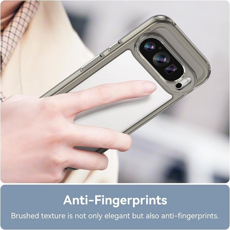 Θήκη Acrylic Space Case Color Edge Google Pixel 9 / 9 Pro Transparent Black