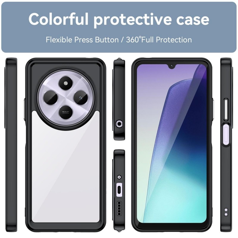 Θήκη Acrylic Space Case Color Edge Xiaomi Redmi 14C / Poco C75 Black Θήκη Acrylic Space Case Color Edge Xiaomi Redmi 14C / Poco C75 Black