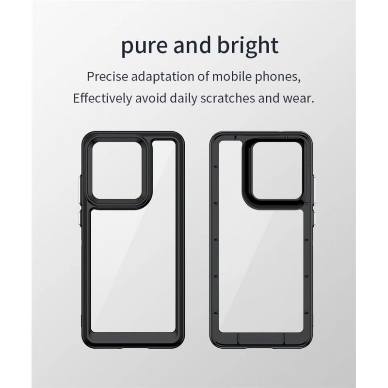 Θήκη Acrylic Space Case Color Edge Motorola Moto Edge 50 Neo Transparent Black
