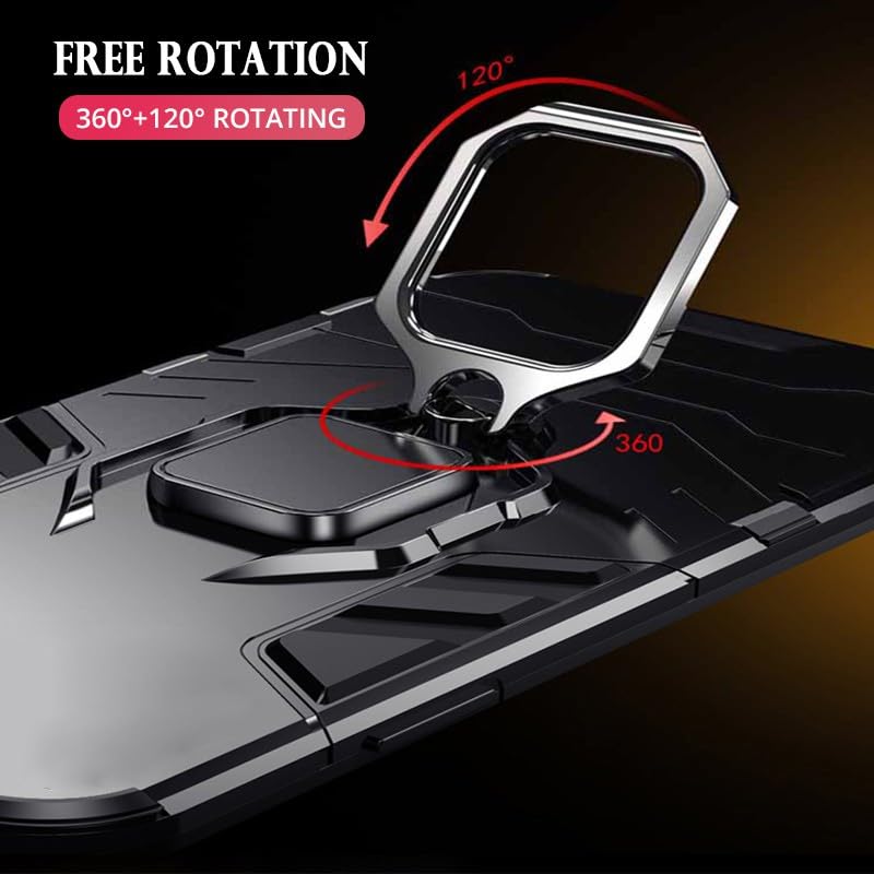 Θήκη Ring Armor Magnetic Stand Xiaomi Redmi14C Shockproof Black