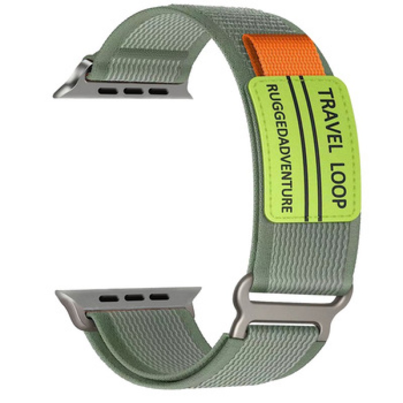 Ανταλλακτικό λουράκι Velcro Scout Sport Band για Apple Watch 1/2/3/4/5/6/SE/7/8 (42/44/45/49mm) Khaki