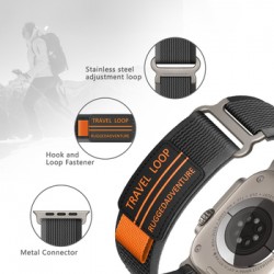 Ανταλλακτικό λουράκι Velcro Scout Sport Band για Apple Watch 1/2/3/4/5/6/SE/7/8 (42/44/45/49mm) Khaki