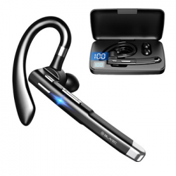 Ακουστικό Bluetooth Blavec Bluetooth Headset Discover 55 & PowerBank BHDI55-B Black