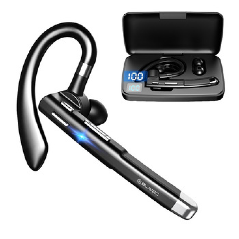 Ακουστικό Bluetooth Blavec Bluetooth Headset Discover 55 & PowerBank BHDI55-B Black