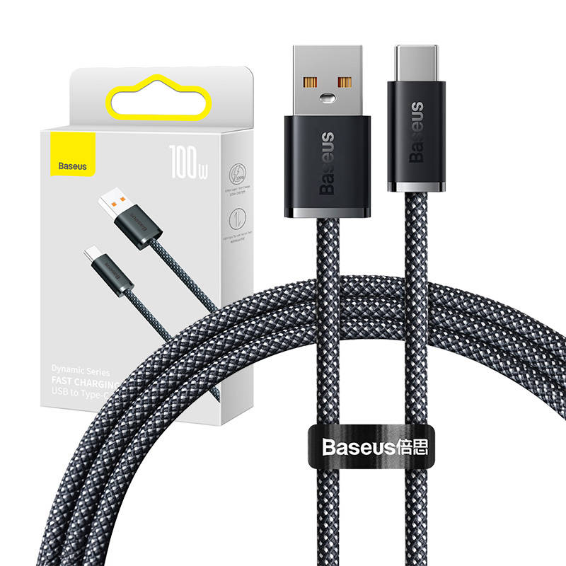 Καλώδιο Φόρτισης Baseus Dynamic Series Cable USB to Type-C 1m 100W Grey (CALD000616)