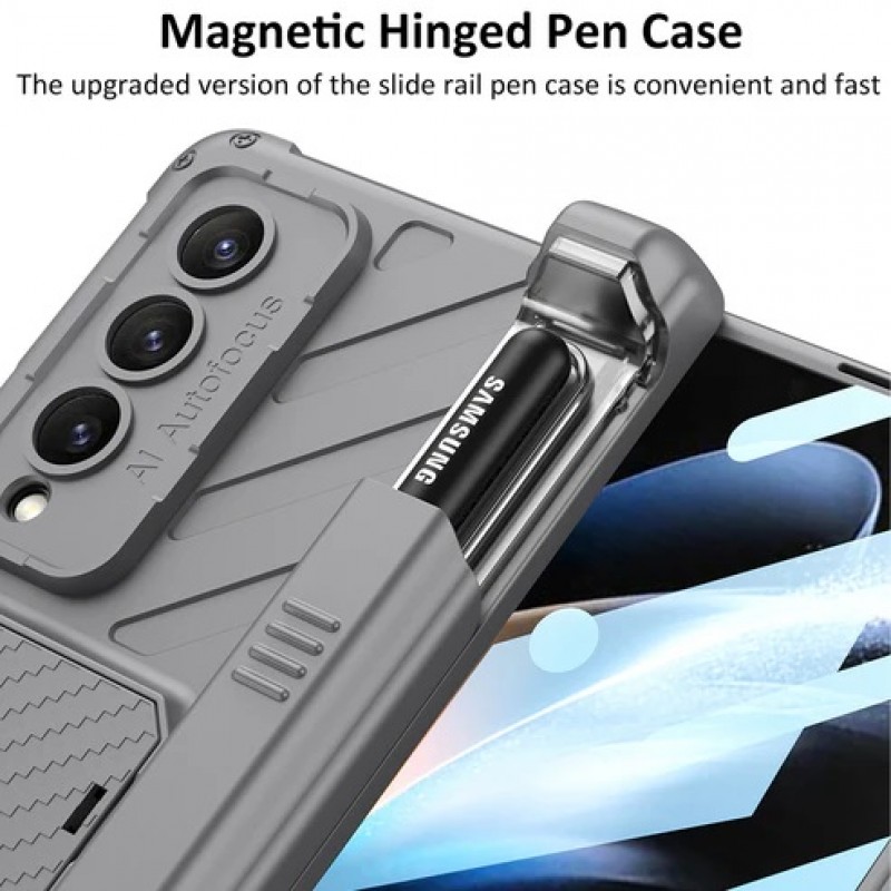 ΘήκηMagnetic Folding Armor with Pen Slot Samsung Galaxy Z Fold5 5G SM-F946 Black ΘήκηMagnetic Folding Armor with Pen Slot Samsung Galaxy Z Fold5 5G SM-F946 Black