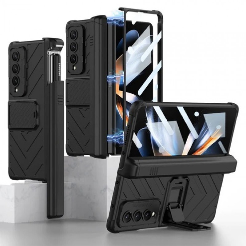 ΘήκηMagnetic Folding Armor with Pen Slot Samsung Galaxy Z Fold5 5G SM-F946 Black ΘήκηMagnetic Folding Armor with Pen Slot Samsung Galaxy Z Fold5 5G SM-F946 Black