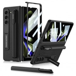 Θήκη Leather Kickstand with Pen Slot Samsung Galaxy Z Fold5 5G SM-F946 Black