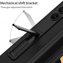 Θήκη Leather Kickstand with Pen Slot Samsung Galaxy Z Fold5 5G SM-F946 Black