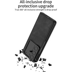 Θήκη Glass +PU Leather with Sliding Window & Pen Slot Samsung Galaxy Z Fold5 5G SM-F946 Green