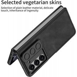 Θήκη Glass +PU Leather with Sliding Window & Pen Slot Samsung Galaxy Z Fold5 5G SM-F946 Green