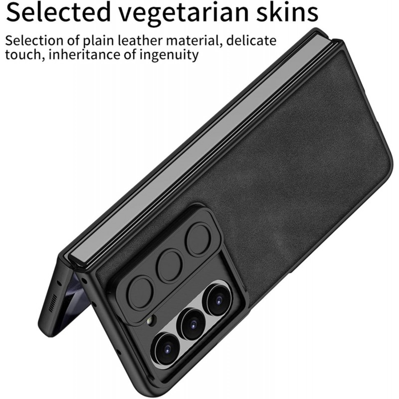 Θήκη Glass +PU Leather with Sliding Window & Pen Slot Samsung Galaxy Z Fold5 5G SM-F946 Green
