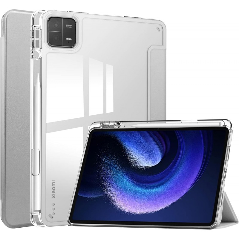 Θήκη Smartcase Hybrid Book with Pen Slot Xiaomi Pad 6/Pad 6 Pro 11.0" Grey