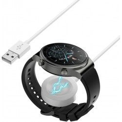 Ασύρματος Φορτιστής Huawei Watch GT 5 (41mm) / GT 5 (46mm) / GT 5 Pro (42mm) /GT 5 Pro (46mm) Qi Wireless Charging Pad White