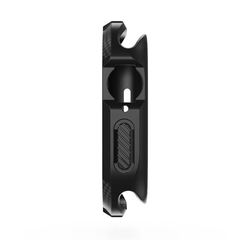 Θήκη Carbon Hard Silicone Screen Cover Apple Watch 10 (42mm) Black
