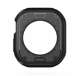 Θήκη Carbon Hard Silicone Screen Cover Apple Watch 10 (42mm) Black