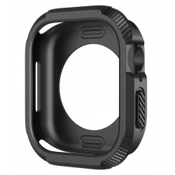 Θήκη Carbon Hard Silicone Screen Cover Apple Watch 10 (42mm) Black