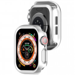 Θήκη PC Half Screen Cover Apple Watch 10 (42mm) Silver