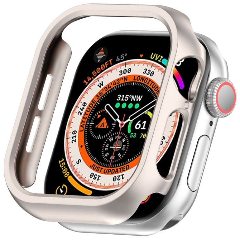 Θήκη PC Half Screen Cover Apple Watch 10 (46mm) Titanium Gold