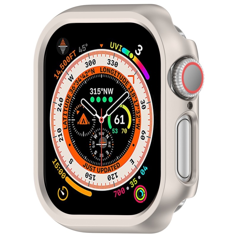 Θήκη PC Half Screen Cover Apple Watch 10 (46mm) Titanium Gold