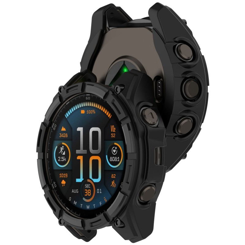 Θήκη Armor TPU Protective Cover Garmin Fenix Ε (47mm) Black