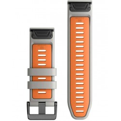 Ανταλλακτικό λουράκι QuickFit Two-Color Garmin Fenix 3/5x/3HR/5X Plus/6x/6x Pro/7x / 8 (51mm) Texture Grey (26mm) ΟΕΜ