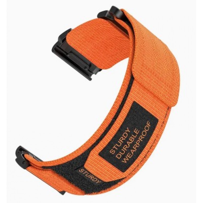 Ανταλλακτικό λουράκι Velcro Scout Sport Band για Garmin Fenix 3/5x/3HR/5X Plus/6x/6x Pro/7x / 8 (51mm) Orange (26mm)