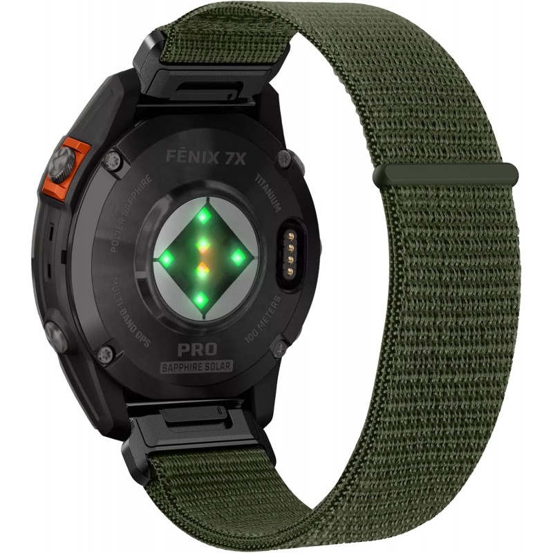 Ανταλλακτικό λουράκι Velcro Sport Band για Garmin Fenix 3/5x/3HR/5X Plus/6x/6x Pro/7x / 8 (51mm) Green(26mm)