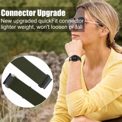 Ανταλλακτικό λουράκι Velcro Sport Band για Garmin Fenix 3/5x/3HR/5X Plus/6x/6x Pro/7x / 8 (51mm) Green(26mm)