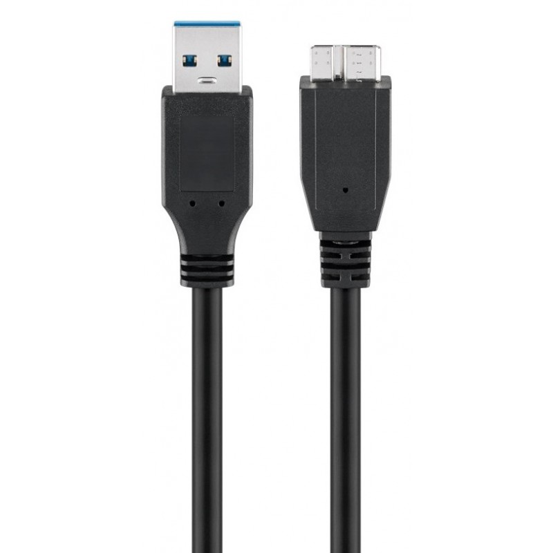Καλώδιο Κεραίας Goobay USB to Micro Type B for External Hard Disk Black (95026)