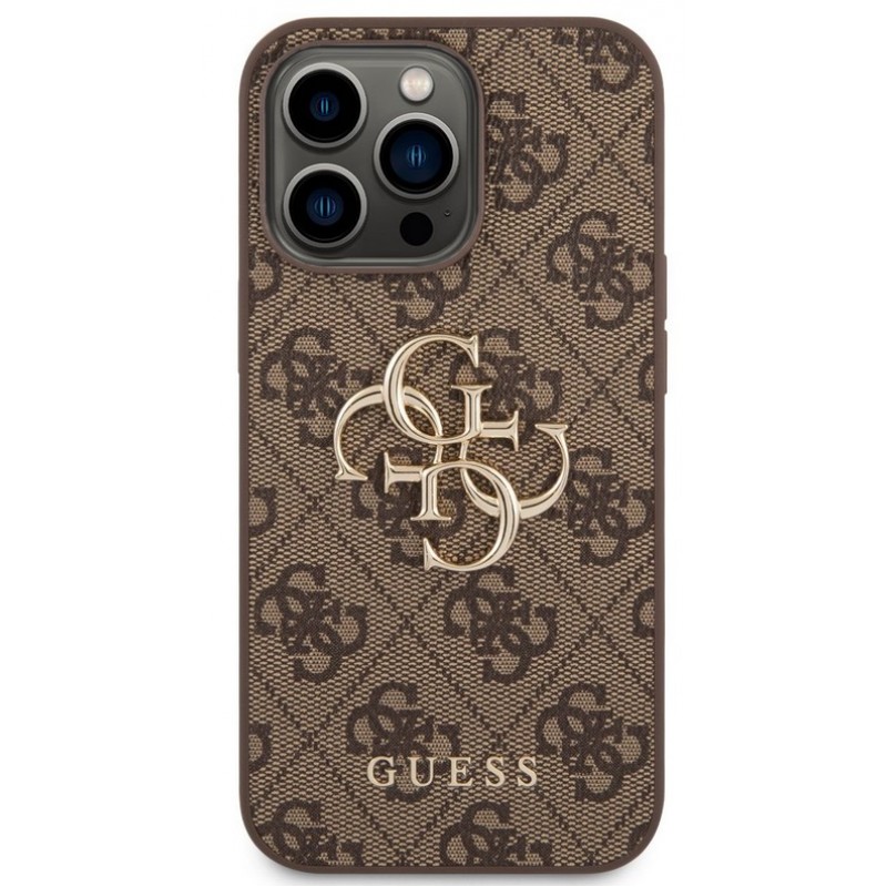 Θήκη PU 4G Metal Logo Case Apple iPhone 14 Pro Max (6.7") Brown