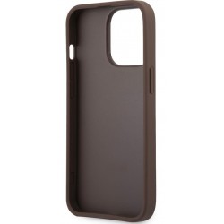 Θήκη PU 4G Metal Logo Case Apple iPhone 14 Pro Max (6.7") Brown