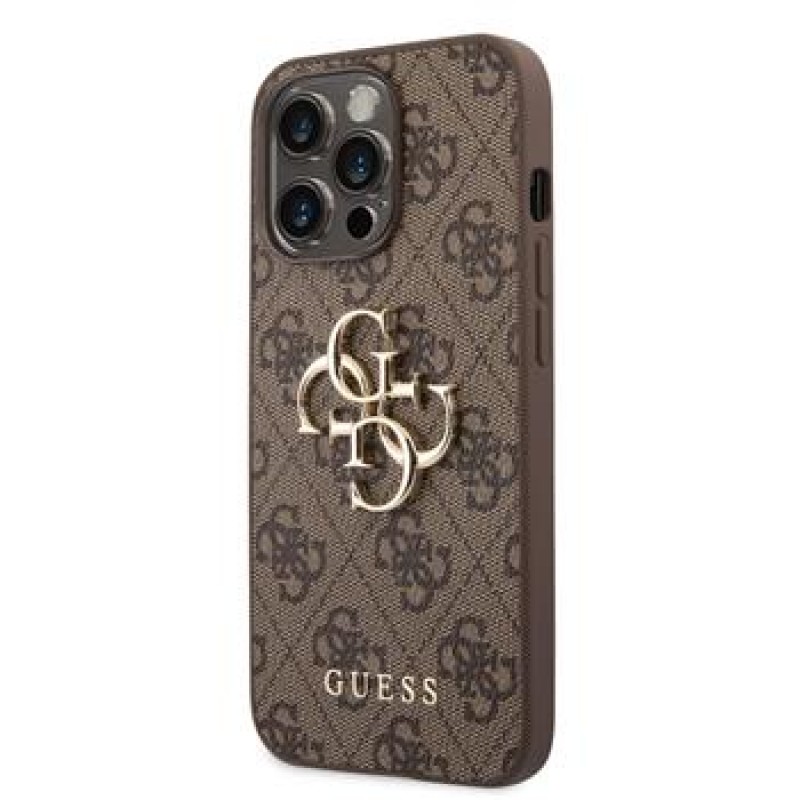 Θήκη PU 4G Metal Logo Case Apple iPhone 14 Pro Max (6.7") Brown