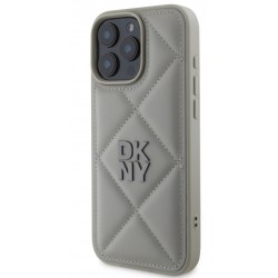 Θήκη DKNY PU Leather Quilted Stack Logo Case for Apple iPhone 16 Pro Max (6.9") Grey