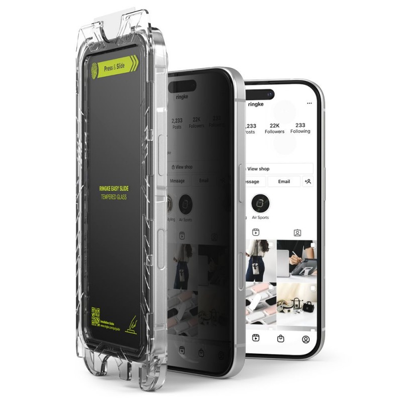 Γυαλί Προστασίας Ringke Easy Slide 2-Pack iPhone 16 Pro Max Privacy Γυαλί Προστασίας Ringke Easy Slide 2-Pack iPhone 16 Pro Max Privacy