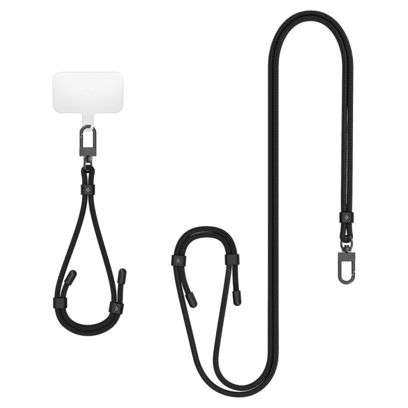  Λουράκι Λαιμού στήριξης Θήκης Spigen Universal Strap Set Crossbody & Wrist Black (AFA06259)
