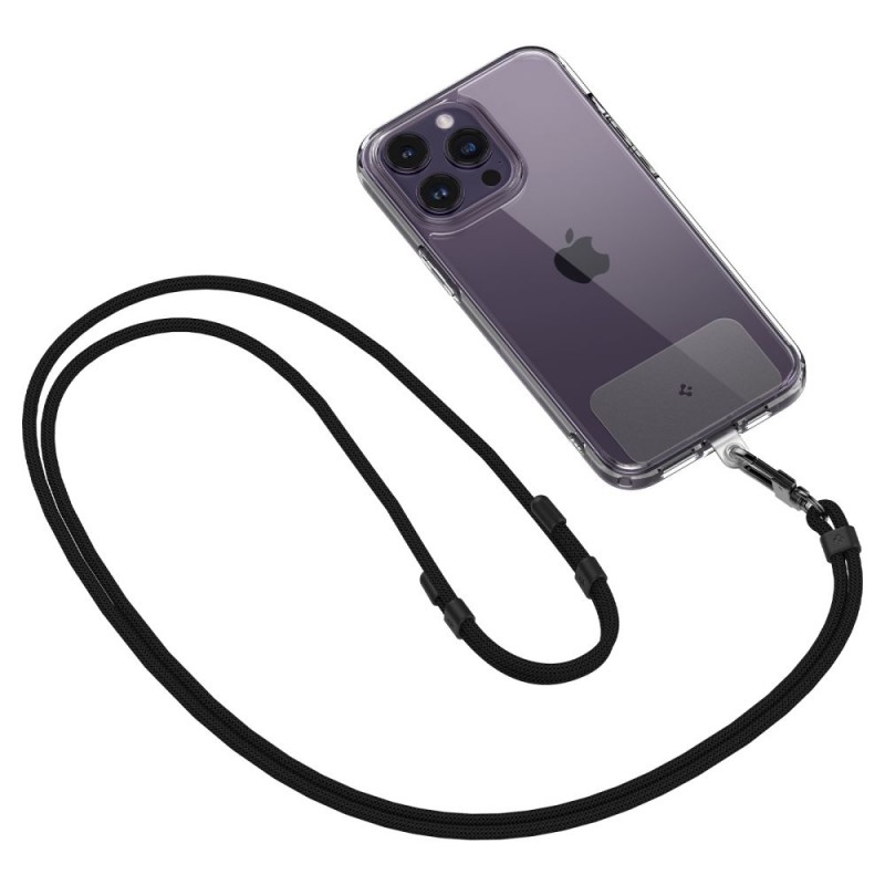  Λουράκι Λαιμού στήριξης Θήκης Spigen Universal Strap Set Crossbody & Wrist Black (AFA06259)