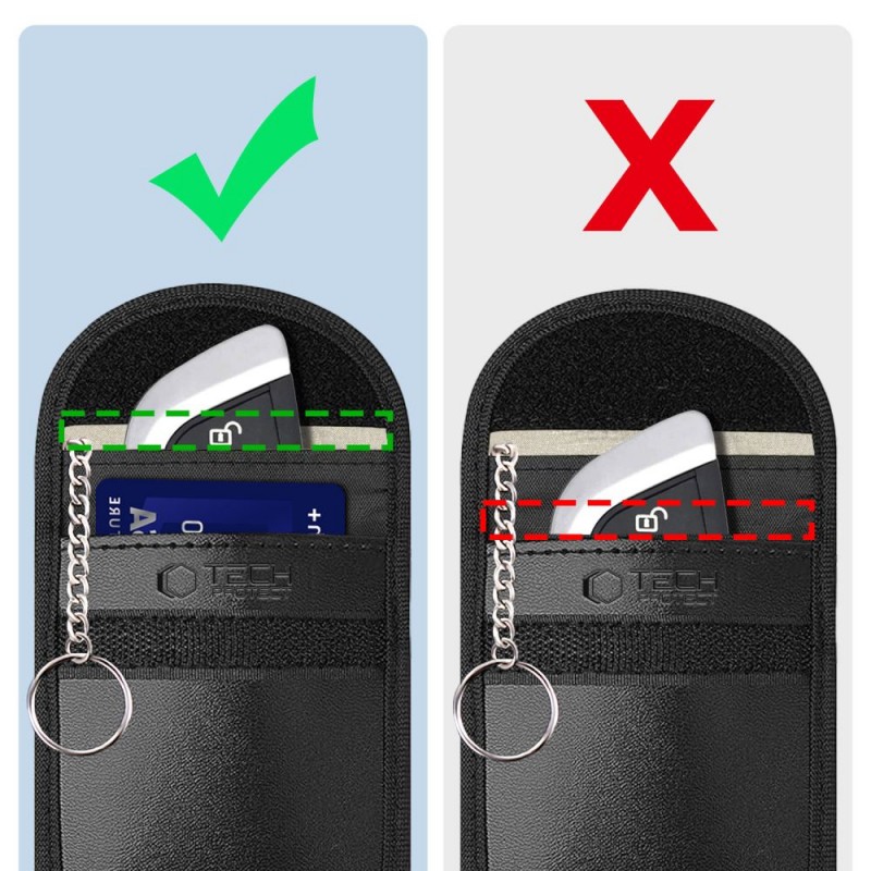 Θήκη Tech-Protect Universal KLR100 Keyless RFID Signal Blocker Pouch Black