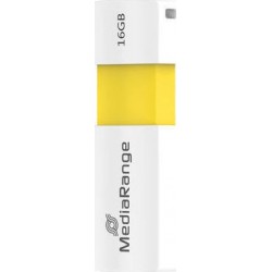 MediaRange Flash Drive MR972 16GB USB 2.0 Color Edition Yellow