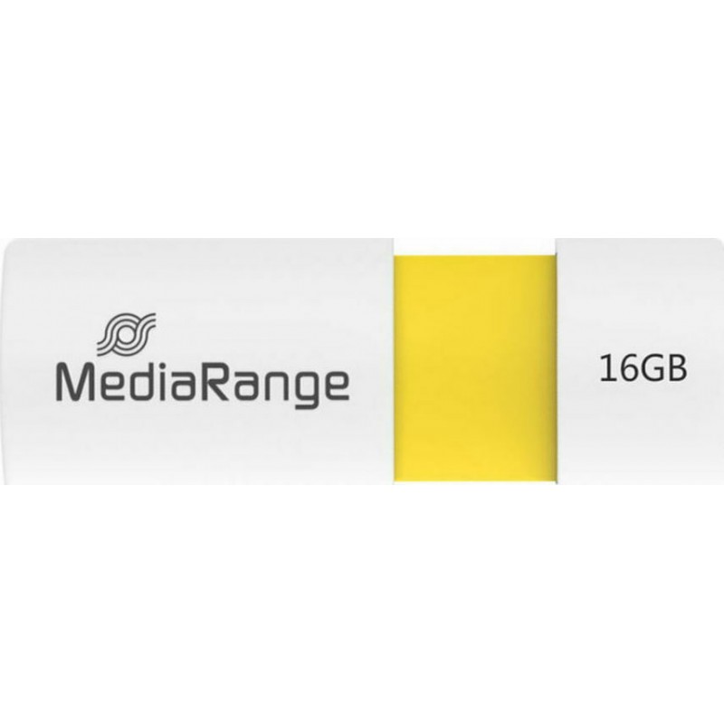 MediaRange Flash Drive MR972 16GB USB 2.0 Color Edition Yellow