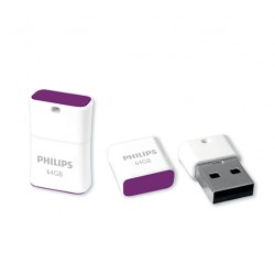 Philips Pico PenDrive Stick 64GB USB 2.0 Purple (FM64FD85B/00)