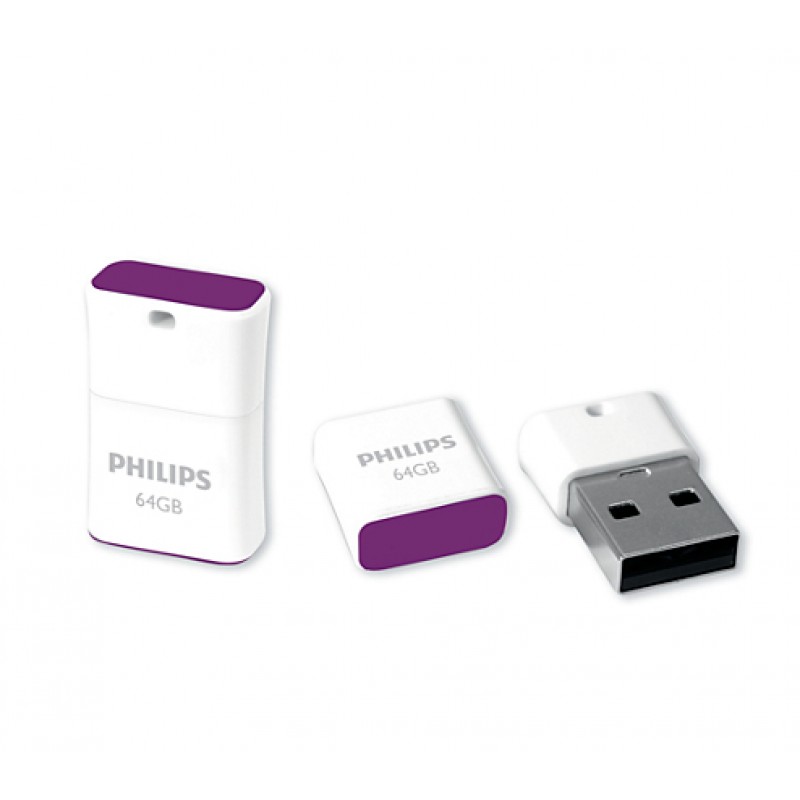 Philips Pico PenDrive Stick 64GB USB 2.0 Purple (FM64FD85B/00)