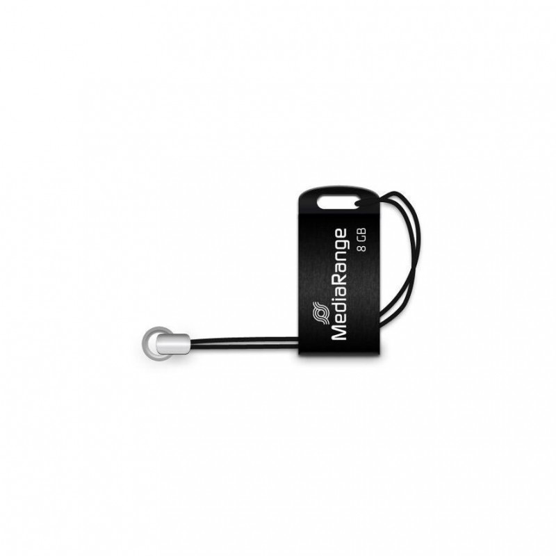  MediaRange USB 2.0 Nano Flash Drive 8GB Black (MR920)