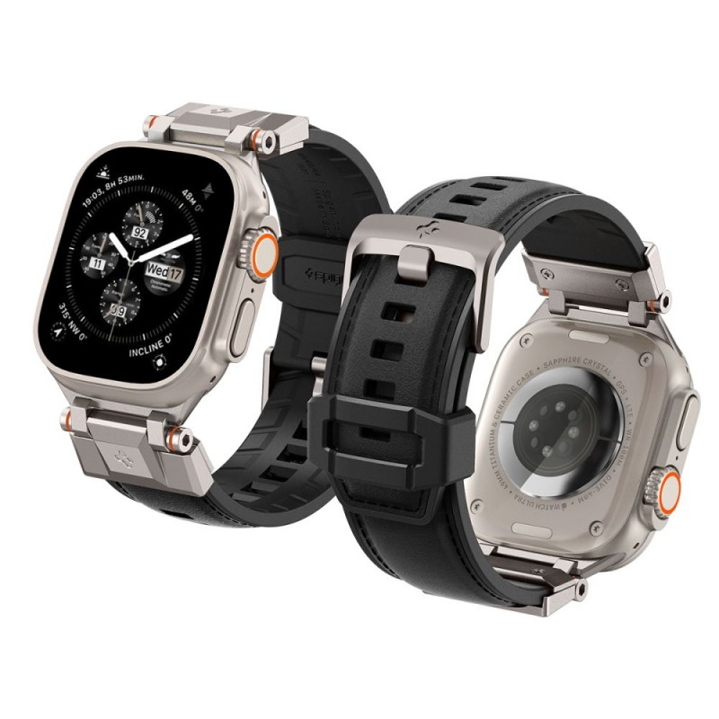 Ανταλλακτικό λουράκι Spigen Durapro Armor PU Apple Watch 1/2/3/4/5/6/SE/7/8/9 Ultra 1 / 2 (42/44/45/49mm) AMP07591 Black Ανταλλακτικό λουράκι Spigen Durapro Armor PU Apple Watch 1/2/3/4/5/6/SE/7/8/9 Ultra 1 / 2 (42/44/45/49mm) AMP07591 Black