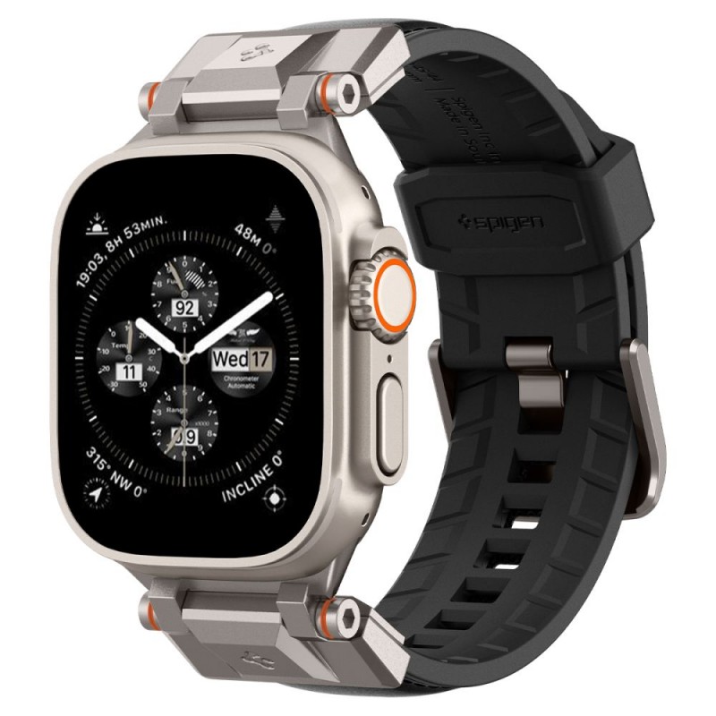 Ανταλλακτικό λουράκι Spigen Durapro Armor PU Apple Watch 1/2/3/4/5/6/SE/7/8/9 Ultra 1 / 2 (42/44/45/49mm) AMP07591 Black Ανταλλακτικό λουράκι Spigen Durapro Armor PU Apple Watch 1/2/3/4/5/6/SE/7/8/9 Ultra 1 / 2 (42/44/45/49mm) AMP07591 Black