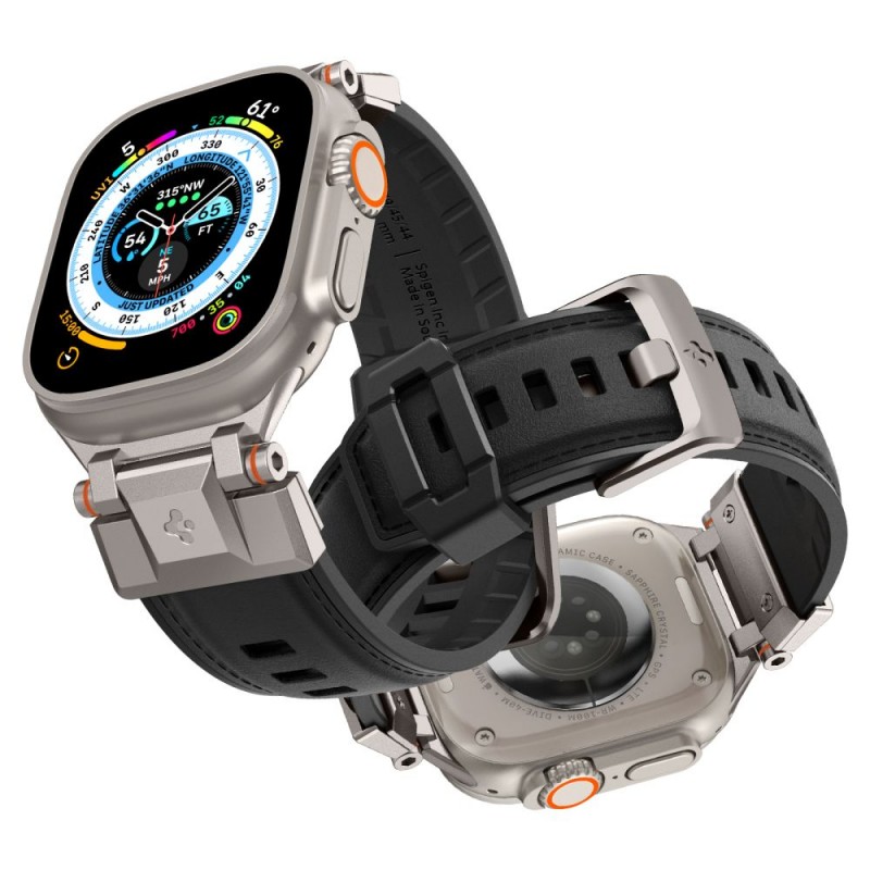 Ανταλλακτικό λουράκι Spigen Durapro Armor PU Apple Watch 1/2/3/4/5/6/SE/7/8/9 Ultra 1 / 2 (42/44/45/49mm) AMP07591 Black Ανταλλακτικό λουράκι Spigen Durapro Armor PU Apple Watch 1/2/3/4/5/6/SE/7/8/9 Ultra 1 / 2 (42/44/45/49mm) AMP07591 Black