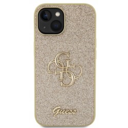 Θήκη Guess PU Fixed Glitter 4G Metal Logo Case for iPhone 13 (6.1") Gold